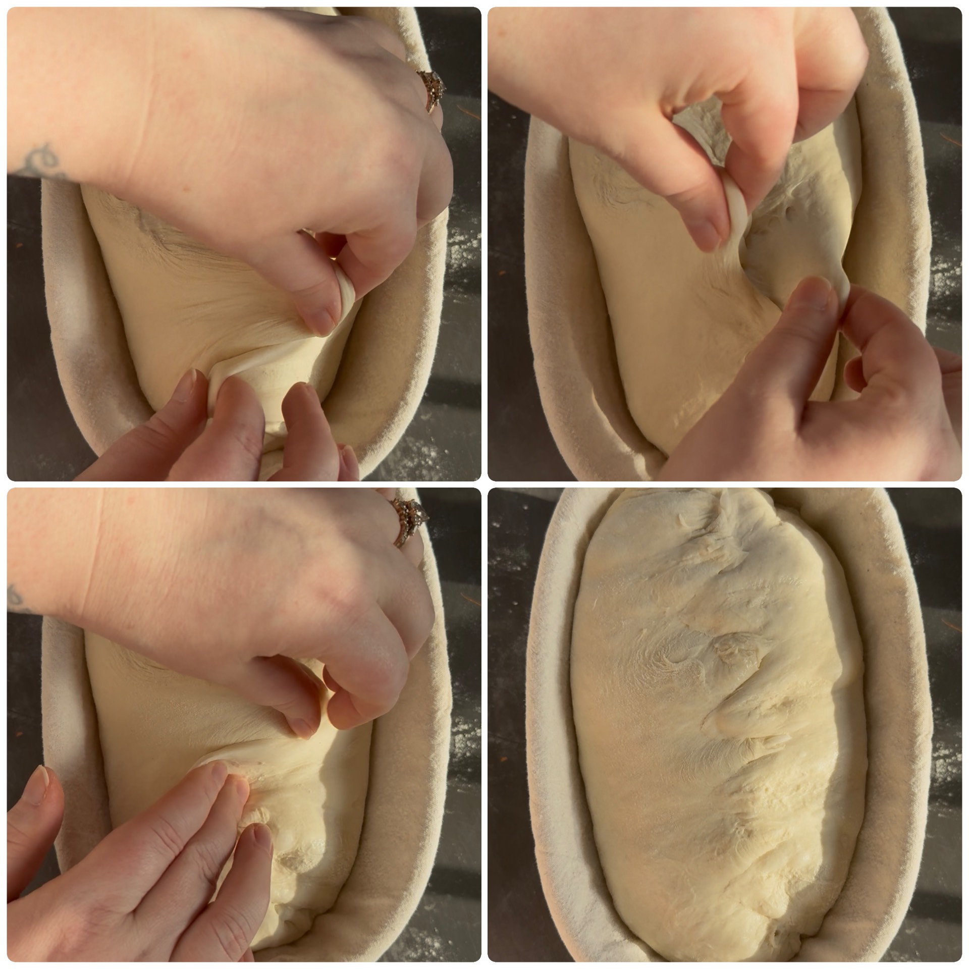 Stitching the seam