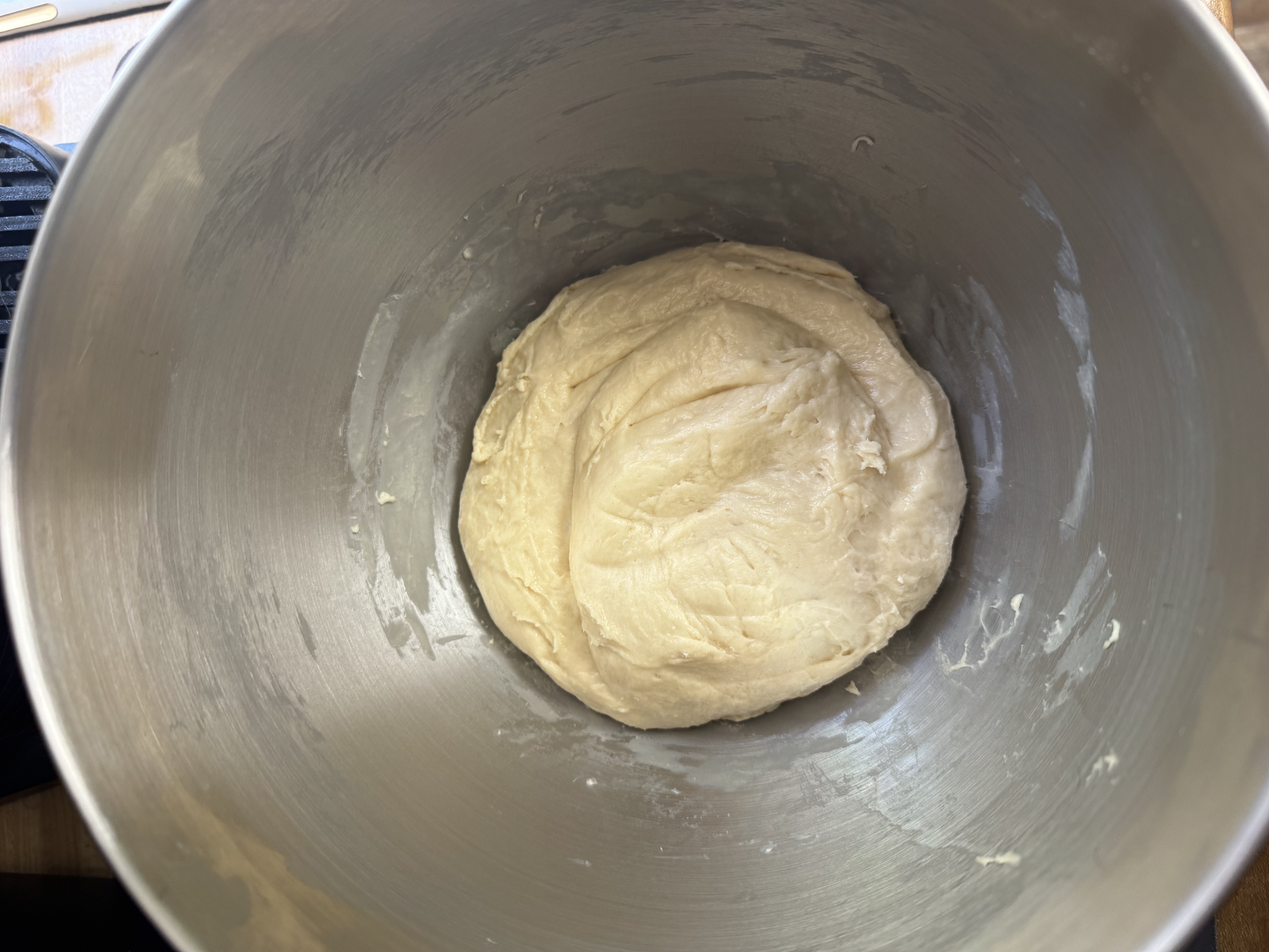 Windowpane test for hot dog bun dough
